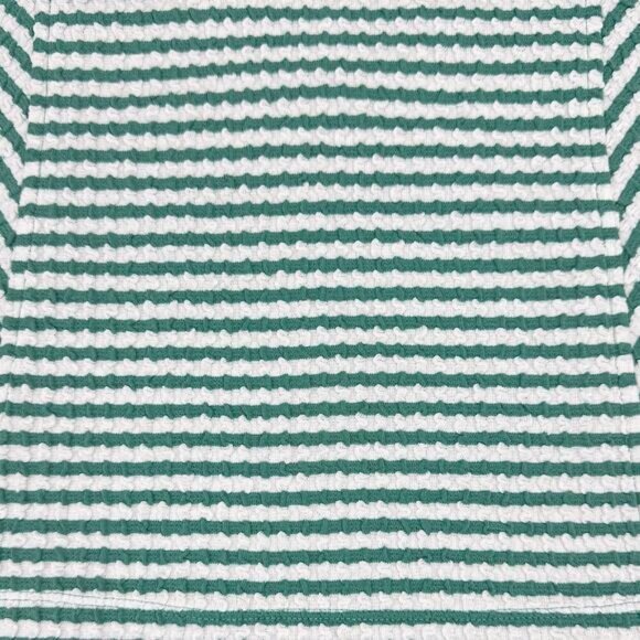 MAEVE Anthropologie Franconia Green & White Striped Tank Sz Small - Picture 6 of 6